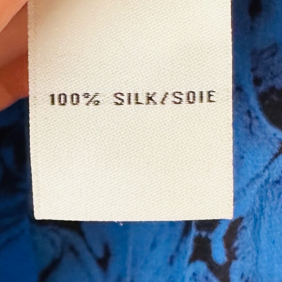 DVF Diane von Furstenberg Long Sleeve mini Dress in Alligator Hot Blue 100% silk - Picture 11 of 11